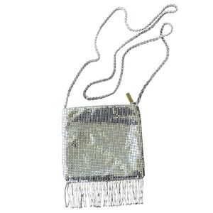 Valerie Stevens Silver Crossbody Bag